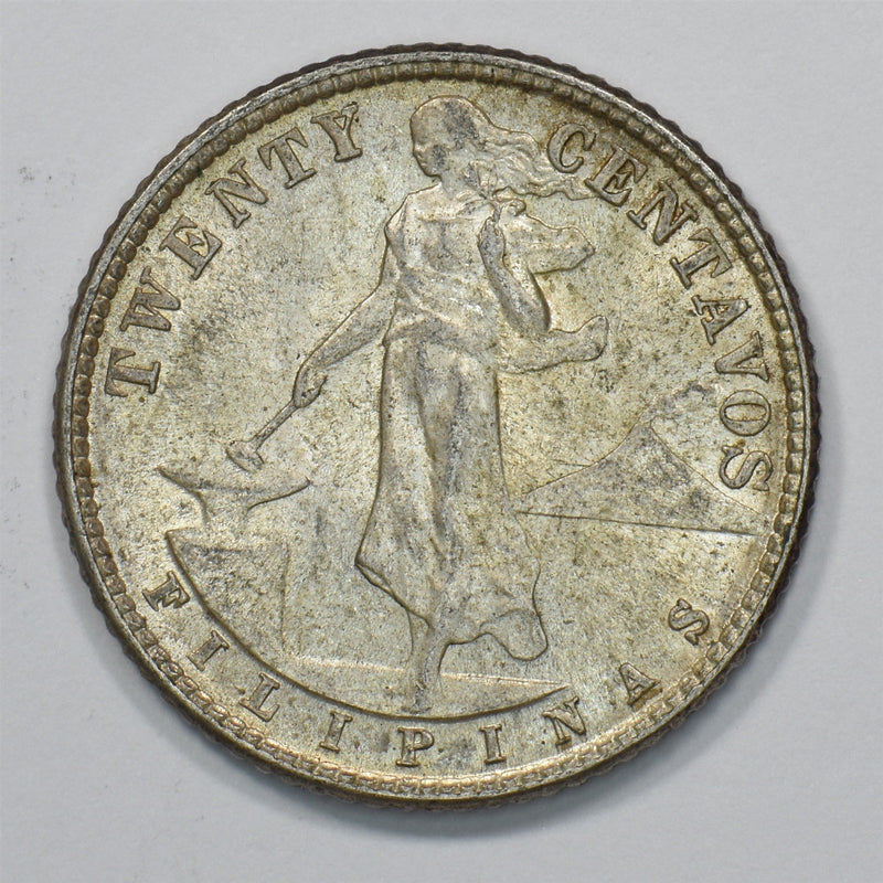 Philippines 1944-D Commonwealth 20 Centavos Silver P1512010