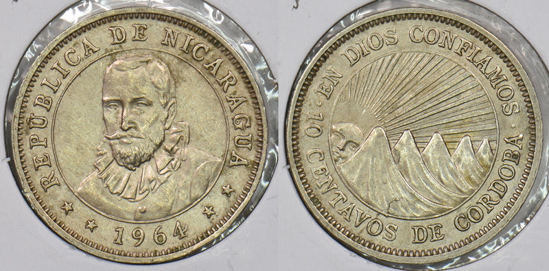 Nicaragua 1964 10 Centavos P290382 combine shipping0