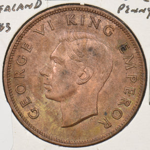 New Zealand 1943 Penny Bird animal P290429 combine shipping2