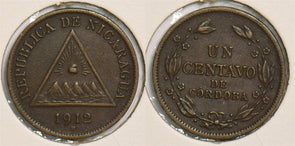 Nicaragua 1912 H Centavo P290220 combine shipping0