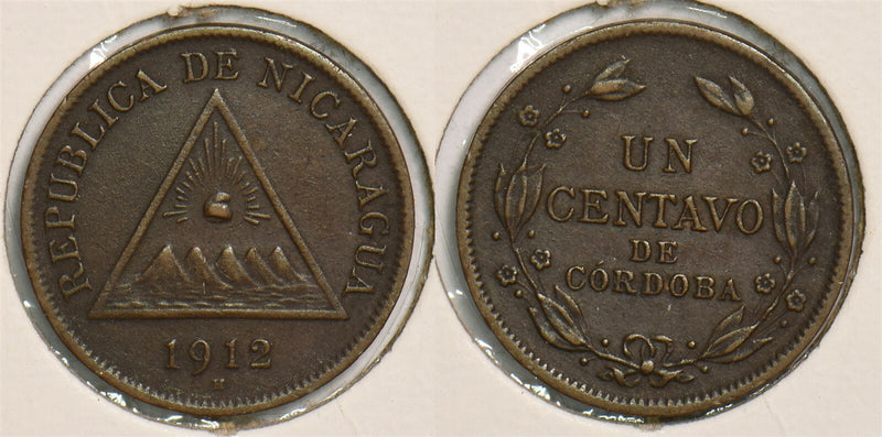 Nicaragua 1912 H Centavo P290220 combine shipping0