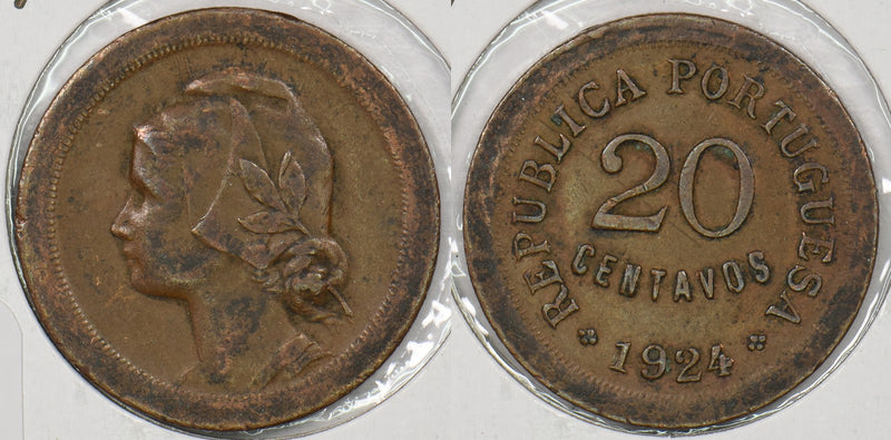 Portugal 1924 20 Centavos P190321 combine shipping0