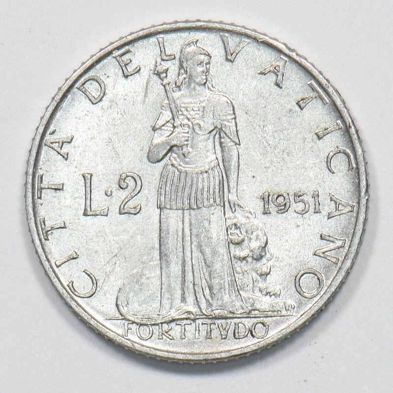 Vatican City 1951 Pius XII 2 Lire P1510680