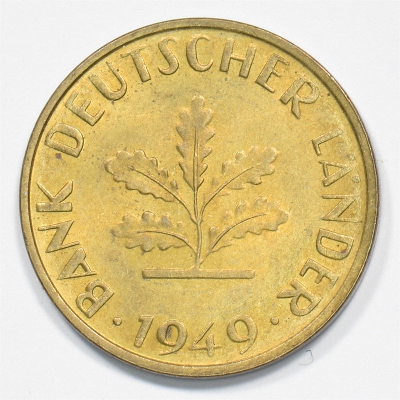 Germany (West) 1949-D Bank of German States 10 Pfennig P1911510