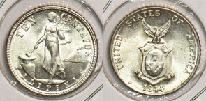 Philippines 1944 10 Centavos BU P290202 combine shipping0