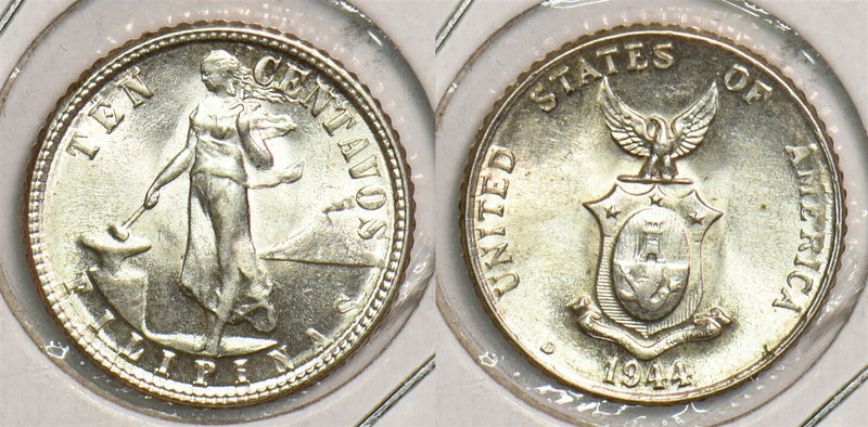 Philippines 1944 10 Centavos BU P290202 combine shipping0