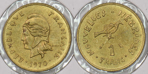 France 1970 Franc Bird animal New Hebrides P190313 combine shipping0
