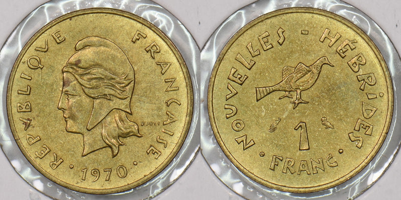 France 1970 Franc Bird animal New Hebrides P190313 combine shipping0