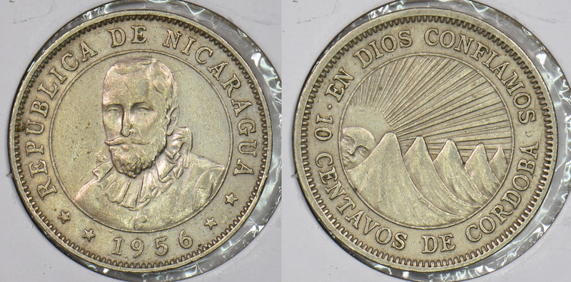 Nicaragua 1956 10 Centavos P290410 combine shipping0