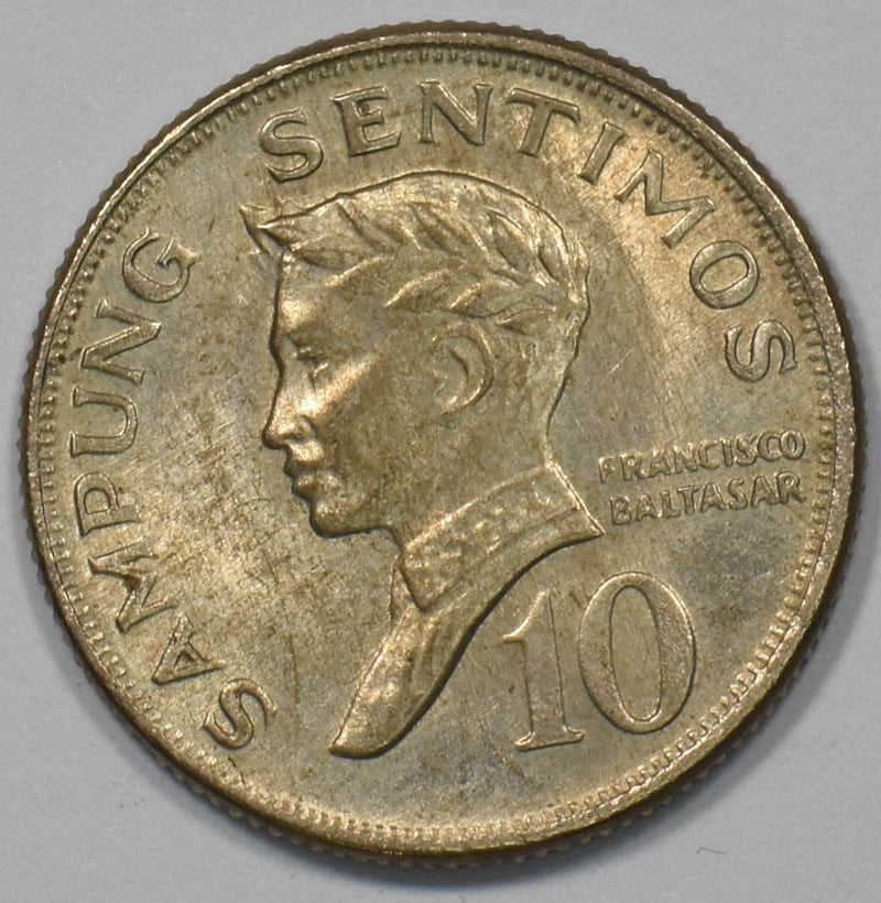 Philippines 1970 10 Sentimos Francisco Baltasar P902842 combine shipping0