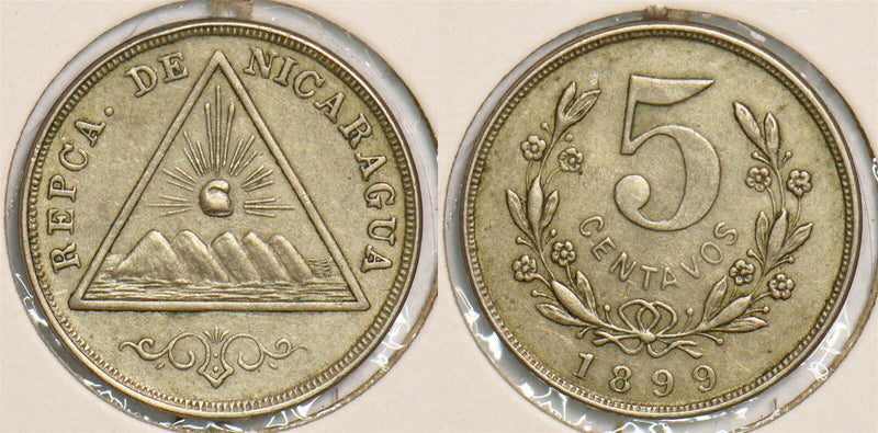 Nicaragua 1899 5 Centavos P290333 combine shipping0