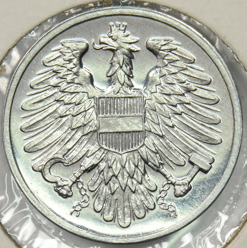 Austria 1965 2 Groschen Eagle animal P190405 combine shipping0