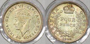 British Guiana 1943 4 Pence P290388 combine shipping0