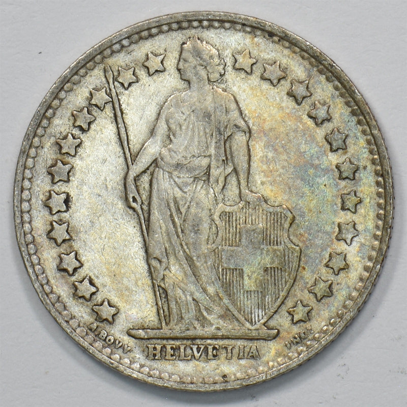 Switzerland 1950-B 1/2 Franc Silver P1511810
