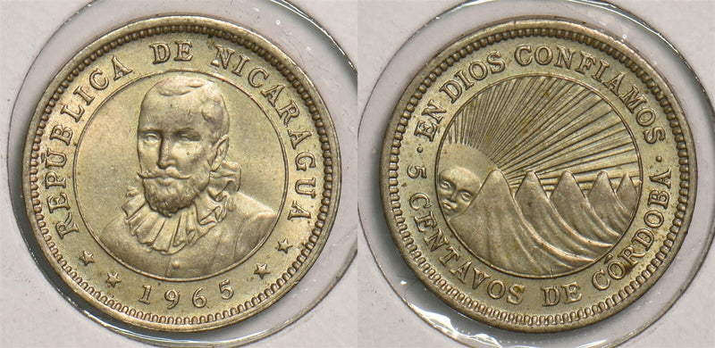 Nicaragua 1965 5 Centavos P290269 combine shipping0