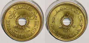 Lebanon 1955 2 1/2 Piastre P290227 combine shipping0