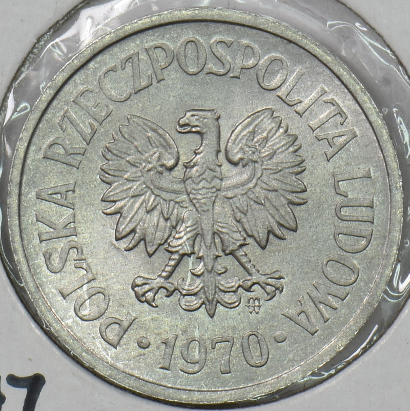 Poland 1970 10 Groszy Gem BU YAA47 Eagle P190529 combine shipping0