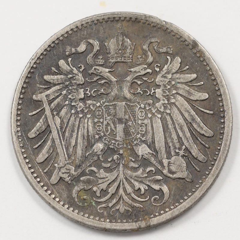 Austria 1894 Francis Joseph I 20 Heller P9041370