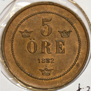 Sweden 1882 5 Ore P490057 combine shipping1