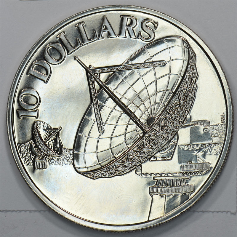 Singapore 1980 Communication Satellite 10 Dollars Proof P1512640