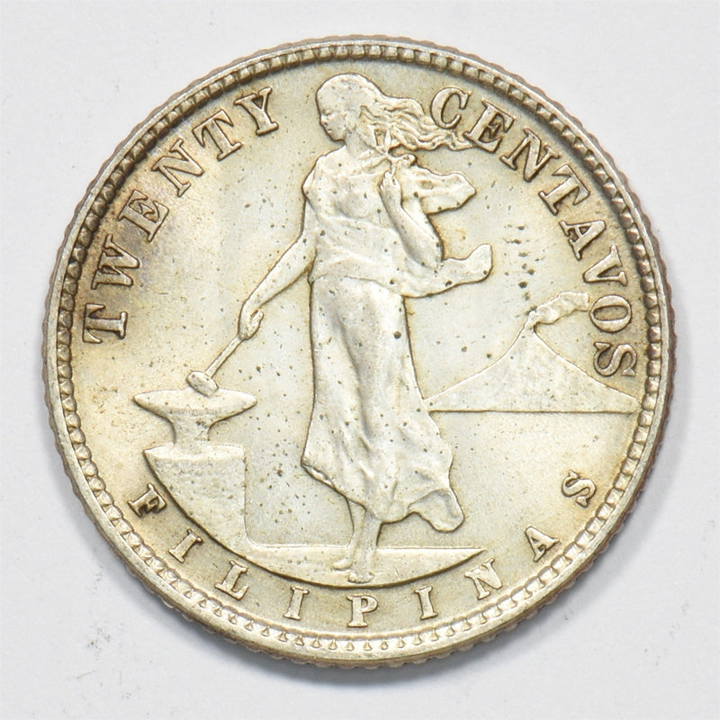 Philippines 1944-D Commonwealth 20 Centavos Silver P1911690