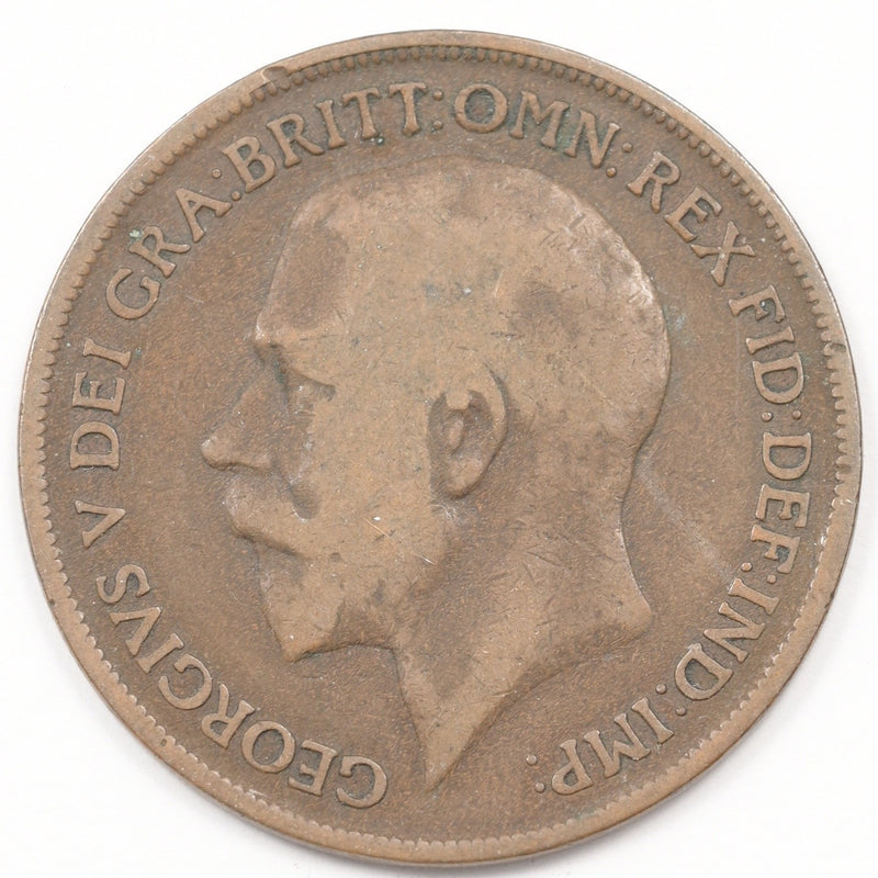 United Kingdom 1918 George V Large Penny P9039130