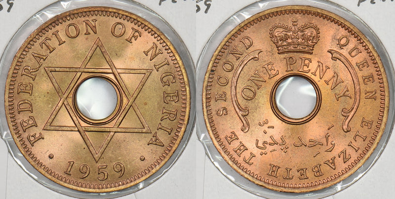 Nigeria 1959 Penny P290412 combine shipping0