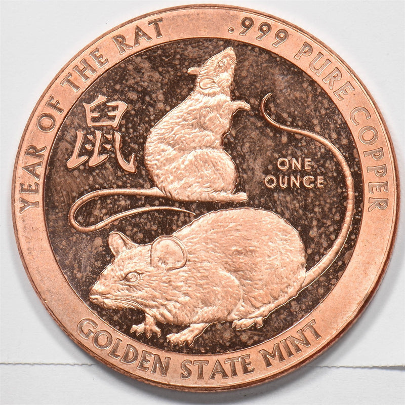 Golden State Mint Year of the Rat Copper 1oz P9028660