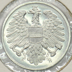 Austria 1966 2 Groschen Eagle animal P190394 combine shipping0