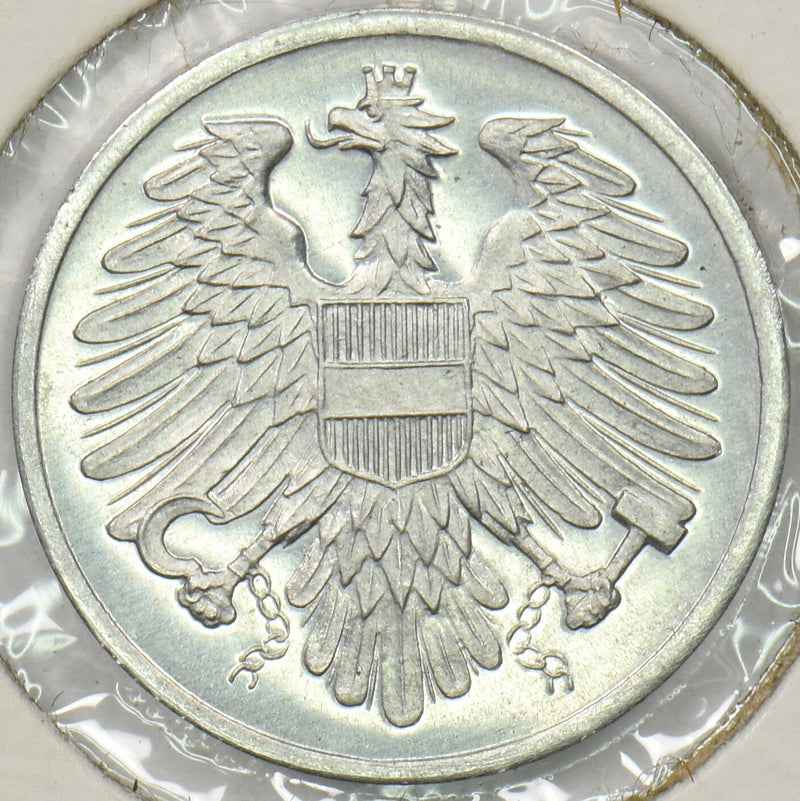 Austria 1966 2 Groschen Eagle animal P190394 combine shipping0
