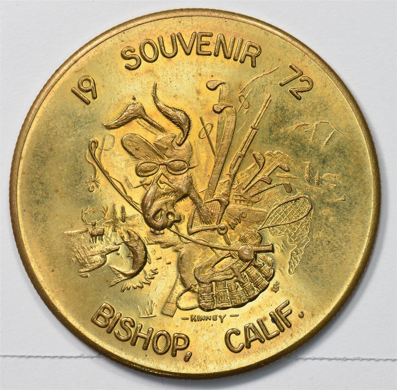 US 1972 Token/Medal Souvenir Eastern Sierra Heart of Vacationland P903493 combin0