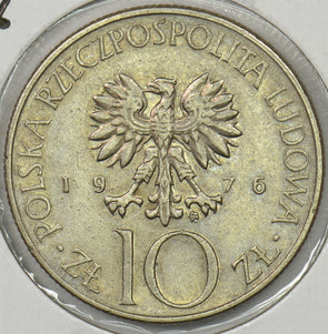 Poland 1976 10 Zlotych Eagle animal P150144 combine shipping1