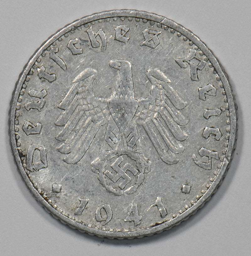 Germany 1941-B 50 Pfennig Swastik P902838 combine shipping0