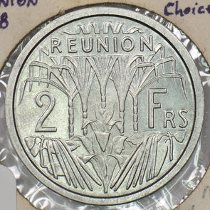 Reunion 1948 2 Francs Choice BU P190306 combine shipping2