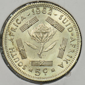 South Africa 1962 5 Cents P190380 combine shipping1
