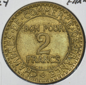 France 1924 2 Francs P190522 combine shipping1