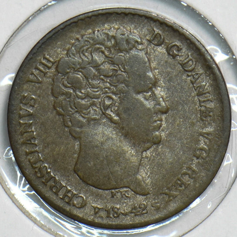 Denmark 1842 1 1/4 Schilling P490039 combine shipping0