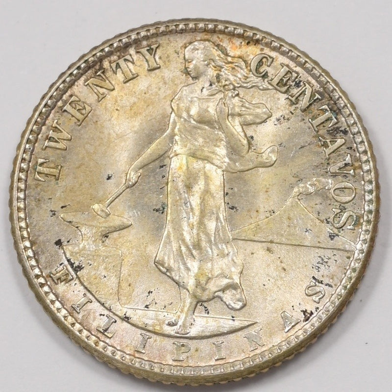 Philippines 1944-D Commonwealth 20 Centavos Silver P1514230