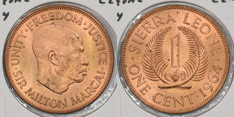 Sierra Leone 1964 Cent P190223 combine shipping0