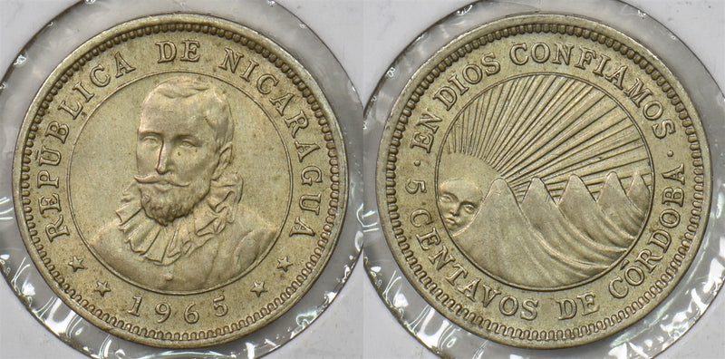 Nicaragua 1965 5 Centavos P490195 combine shipping0