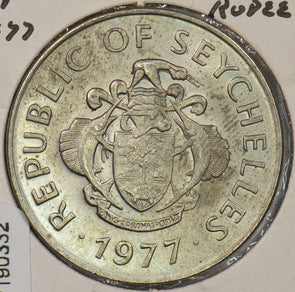 Seychelles 1977 Rupee Triton conch animal P190332 combine shipping2