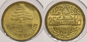 Lebanon 1952 25 Piastres P240032 combine shipping0
