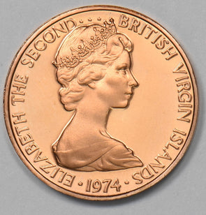 British Virgin Islands 1974-f Cent Elizabeth II P903477 combine shipping1