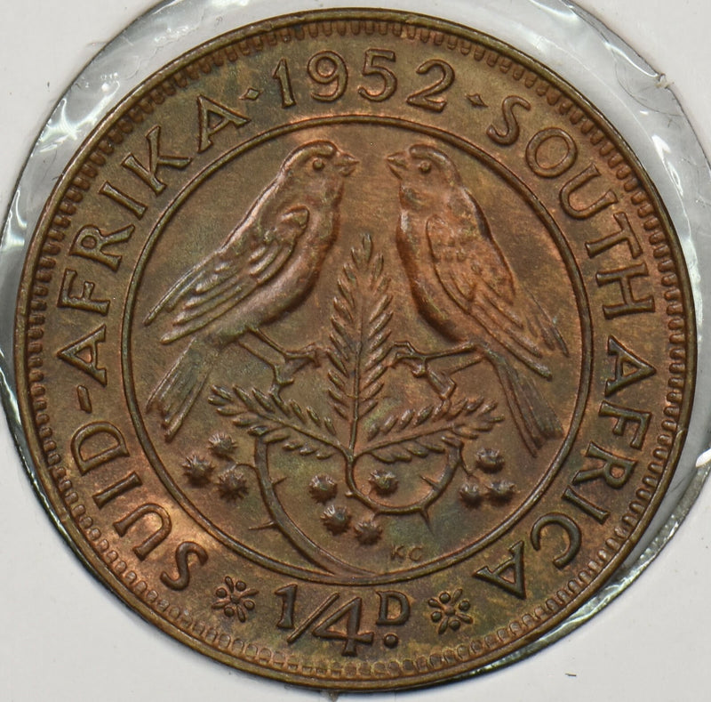 South Africa 1952 1/4 Penny Sparrows animal P900286 combine shipping0