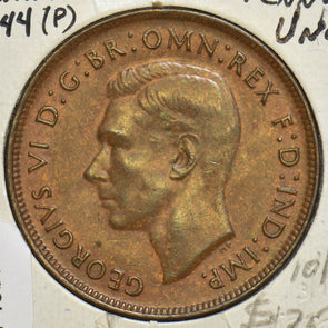 Australia 1944 P Penny Kangaroo animal UNC P190109 combine shipping0