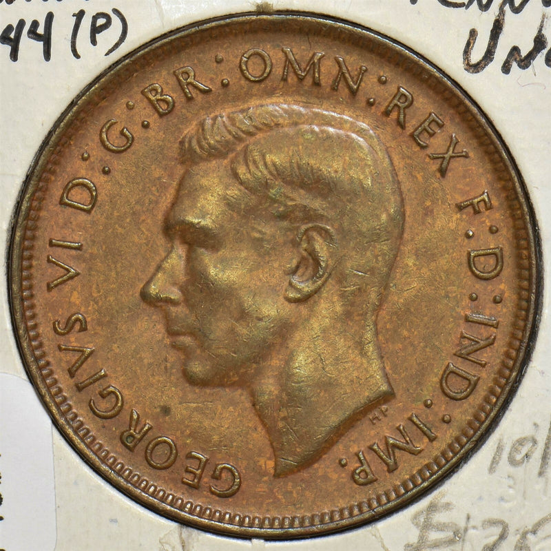 Australia 1944 P Penny Kangaroo animal UNC P190109 combine shipping0