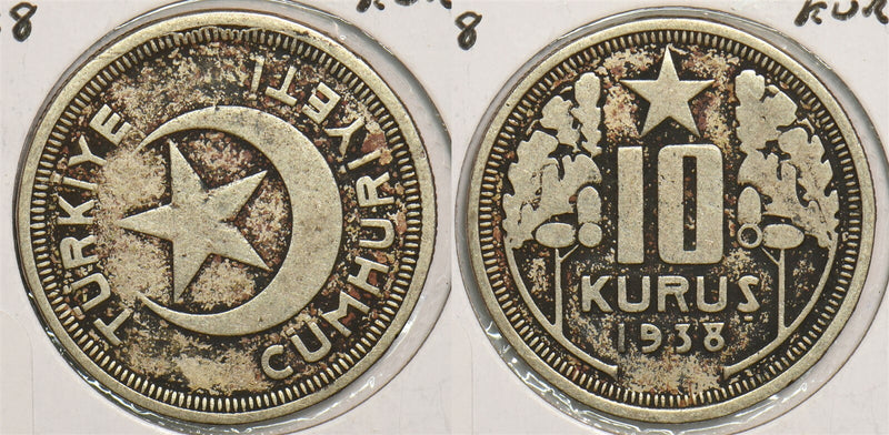 Turkey 1938 10 Kurush animal P150062 combine shipping0