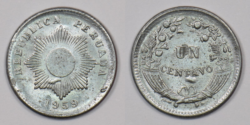 Peru 1959 Centavo P190246 combine shipping0