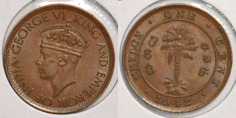 Ceylon 1942 Cent P150123 combine shipping0