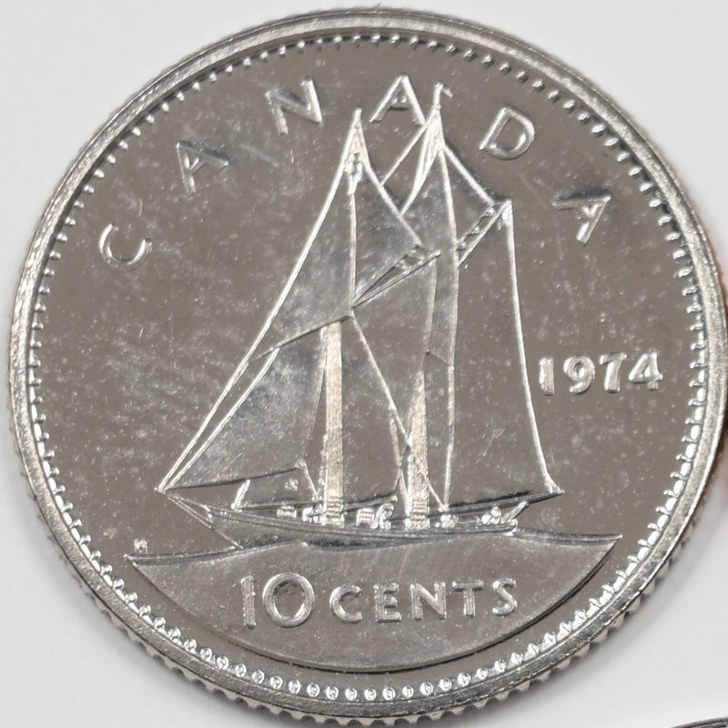 Canada 1974 Elizabeth II 1C, 5C, 10 Cents Lot of 3, P9044260